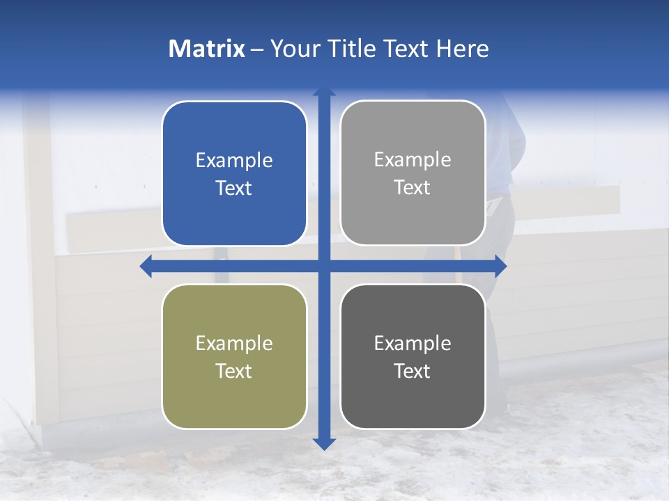 A Man In A Blue Shirt Is Painting A Wall PowerPoint Template