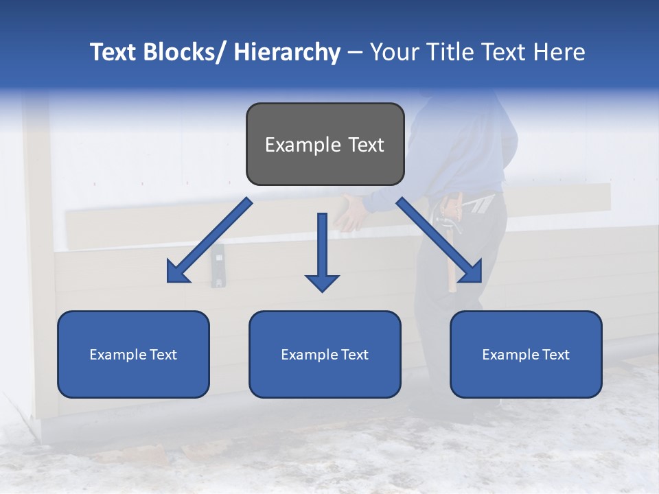 A Man In A Blue Shirt Is Painting A Wall PowerPoint Template