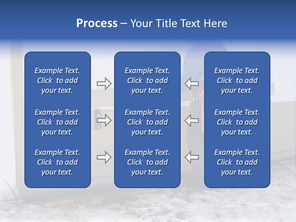 A Man In A Blue Shirt Is Painting A Wall PowerPoint Template