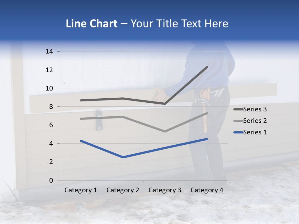 A Man In A Blue Shirt Is Painting A Wall PowerPoint Template