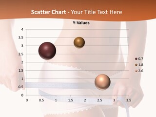 Woman Measuring Perfect Shape Of Beautiful Thigh. Healthy Lifestyles Concept PowerPoint Template