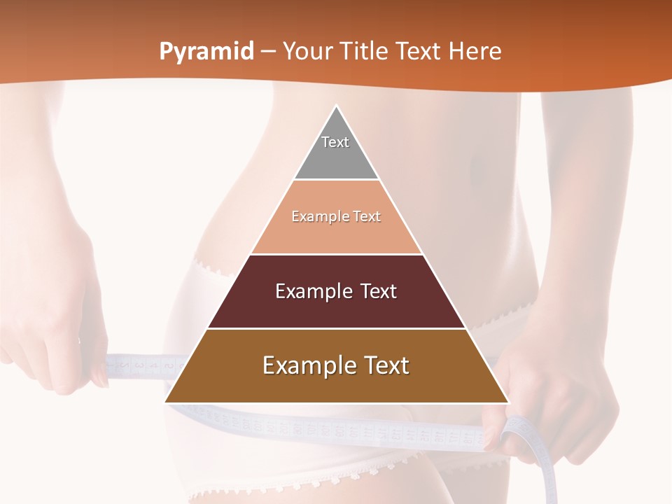 Woman Measuring Perfect Shape Of Beautiful Thigh. Healthy Lifestyles Concept PowerPoint Template