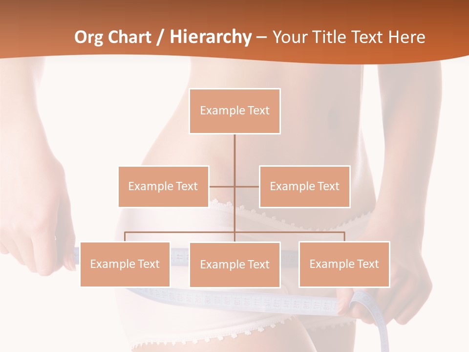 Woman Measuring Perfect Shape Of Beautiful Thigh. Healthy Lifestyles Concept PowerPoint Template