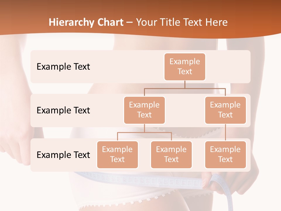 Woman Measuring Perfect Shape Of Beautiful Thigh. Healthy Lifestyles Concept PowerPoint Template