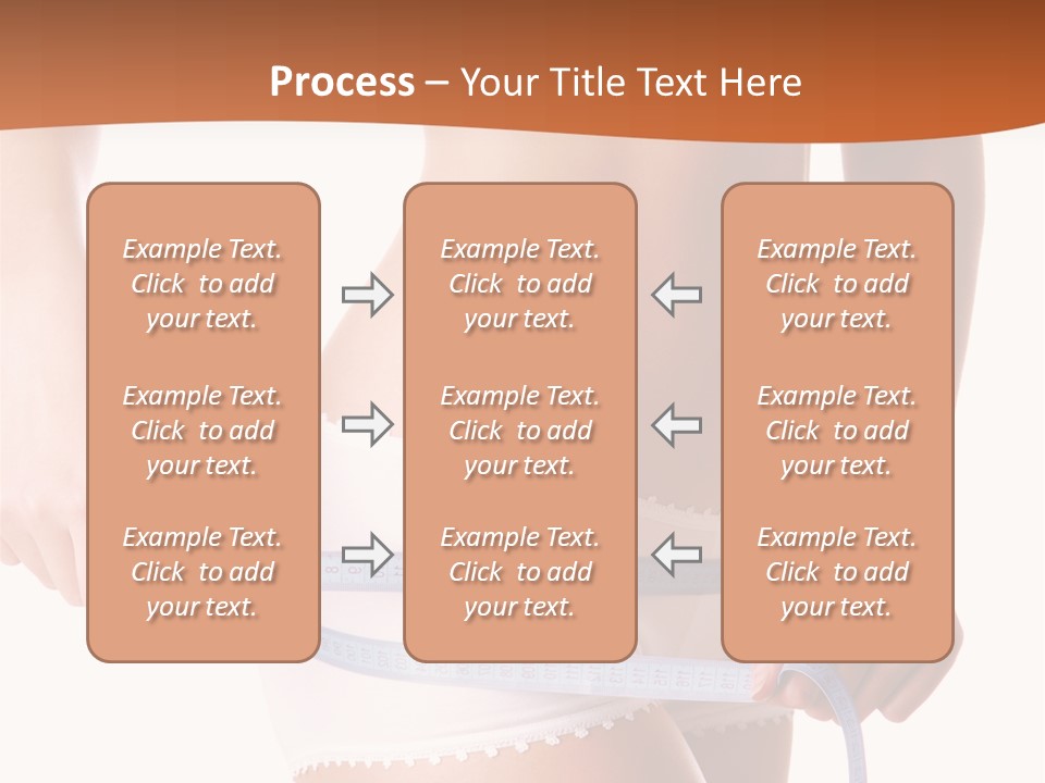Woman Measuring Perfect Shape Of Beautiful Thigh. Healthy Lifestyles Concept PowerPoint Template