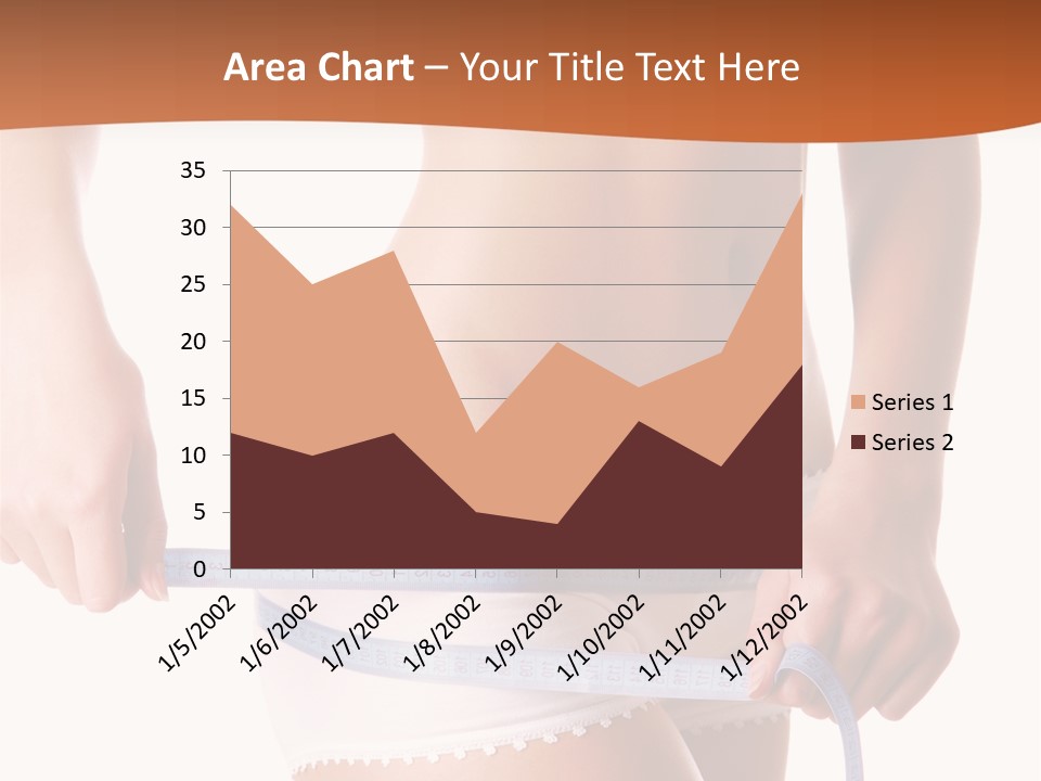 Woman Measuring Perfect Shape Of Beautiful Thigh. Healthy Lifestyles Concept PowerPoint Template