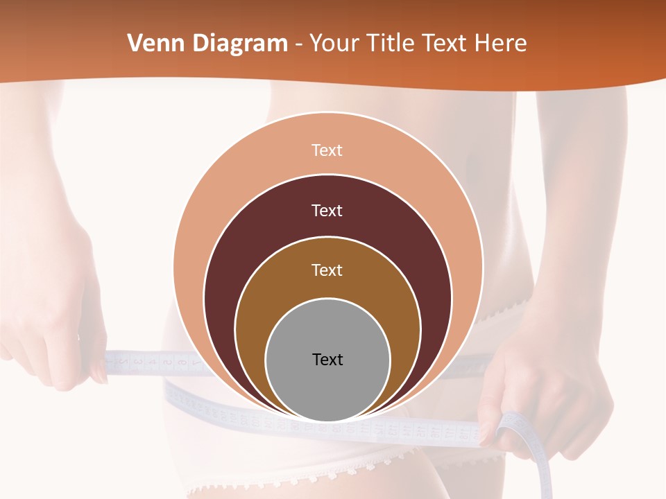 Woman Measuring Perfect Shape Of Beautiful Thigh. Healthy Lifestyles Concept PowerPoint Template