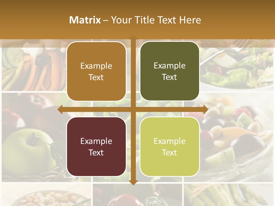 Healthy Vegetables And Fruit Food - Collage PowerPoint Template