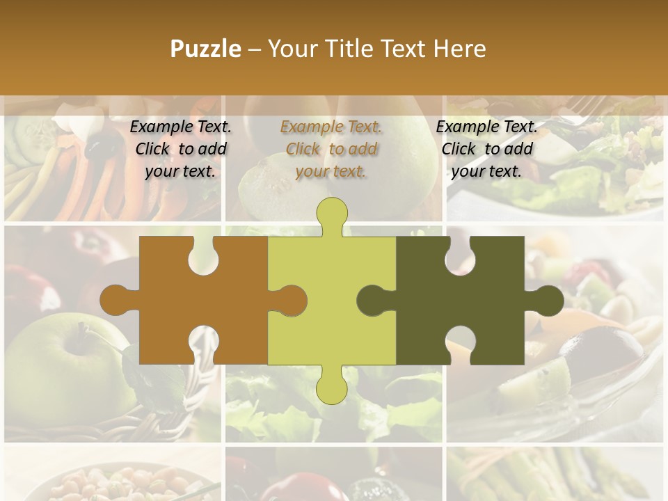 Healthy Vegetables And Fruit Food - Collage PowerPoint Template