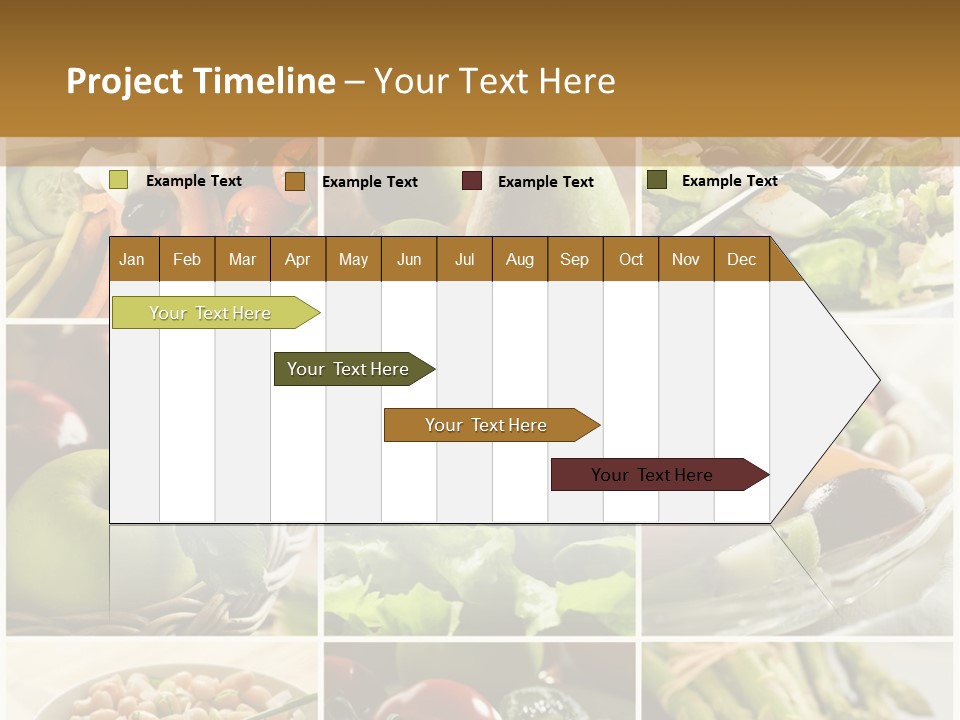 Healthy Vegetables And Fruit Food - Collage PowerPoint Template