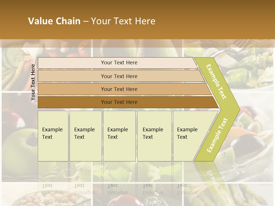 Healthy Vegetables And Fruit Food - Collage PowerPoint Template