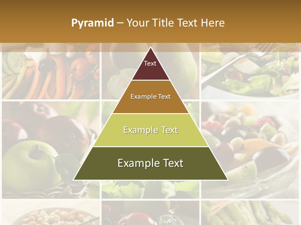 Healthy Vegetables And Fruit Food - Collage PowerPoint Template