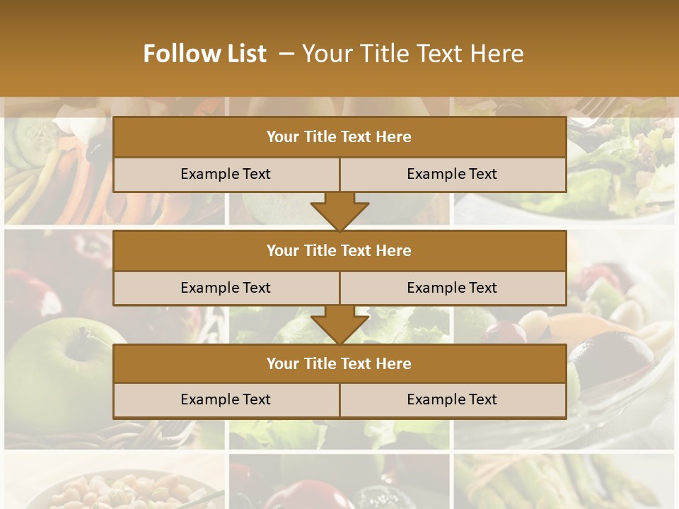 Healthy Vegetables And Fruit Food - Collage PowerPoint Template
