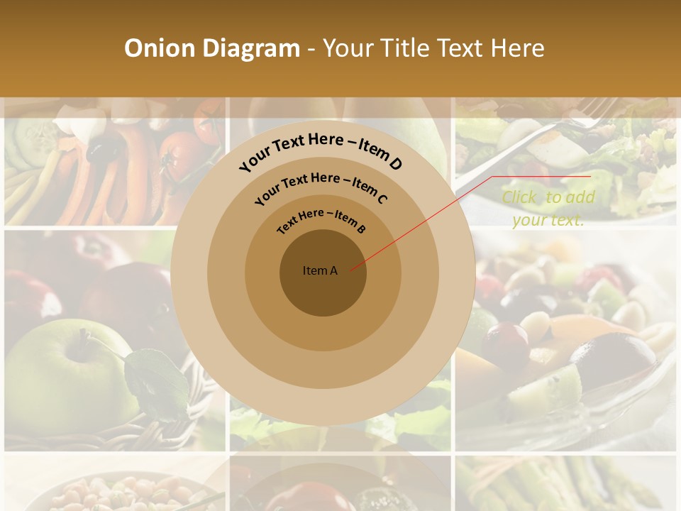 Healthy Vegetables And Fruit Food - Collage PowerPoint Template