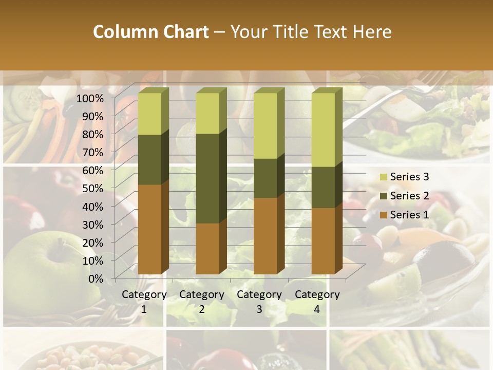 Healthy Vegetables And Fruit Food - Collage PowerPoint Template