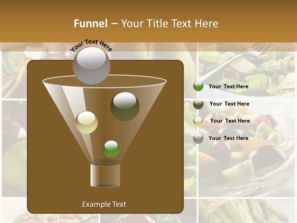 Healthy Vegetables And Fruit Food - Collage PowerPoint Template