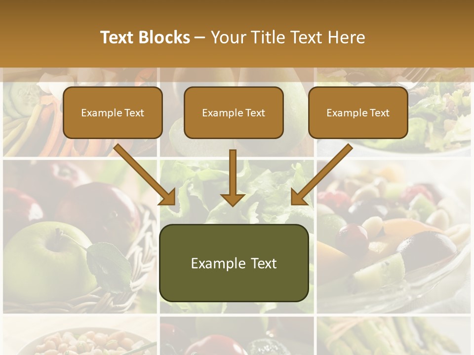 Healthy Vegetables And Fruit Food - Collage PowerPoint Template