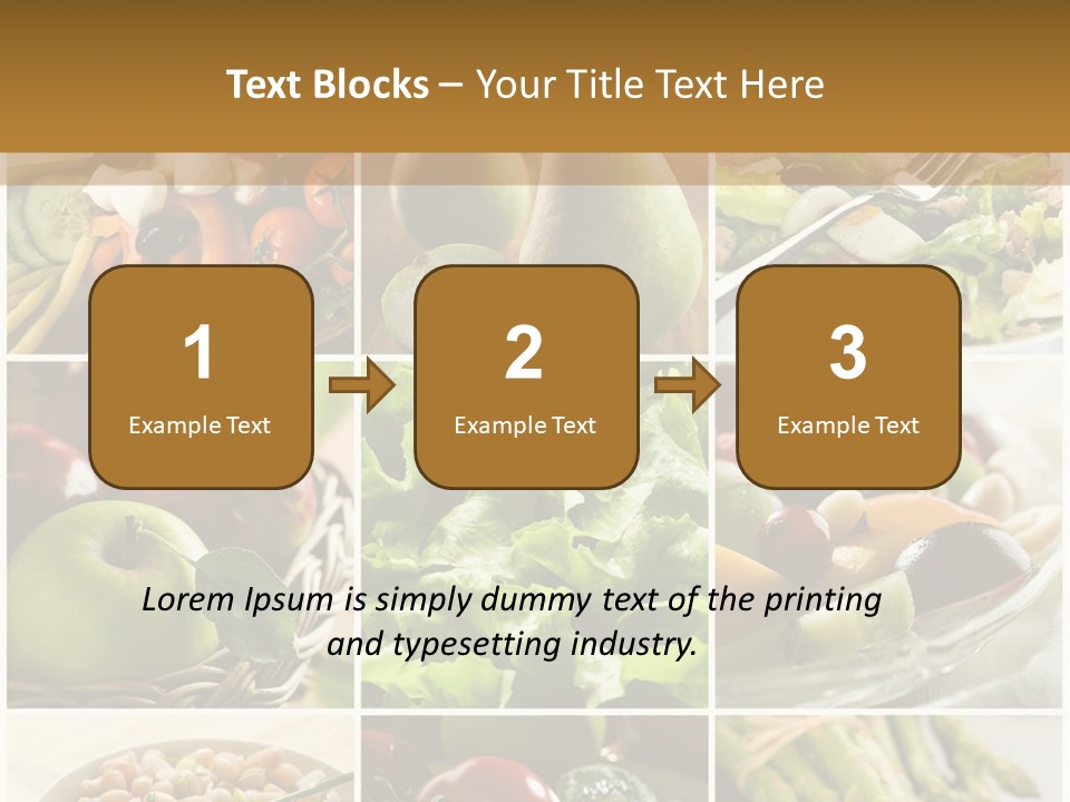 Healthy Vegetables And Fruit Food - Collage PowerPoint Template