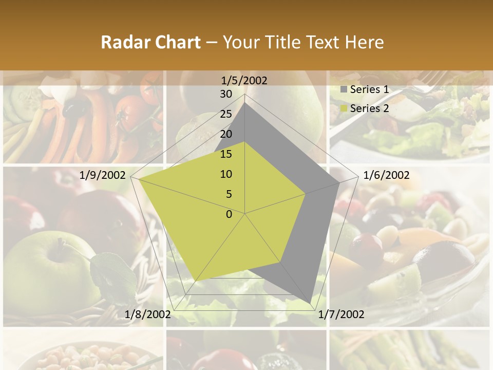 Healthy Vegetables And Fruit Food - Collage PowerPoint Template