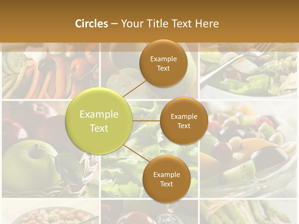 Healthy Vegetables And Fruit Food - Collage PowerPoint Template