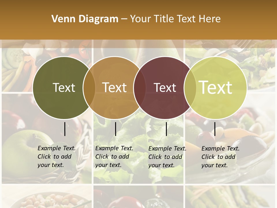 Healthy Vegetables And Fruit Food - Collage PowerPoint Template