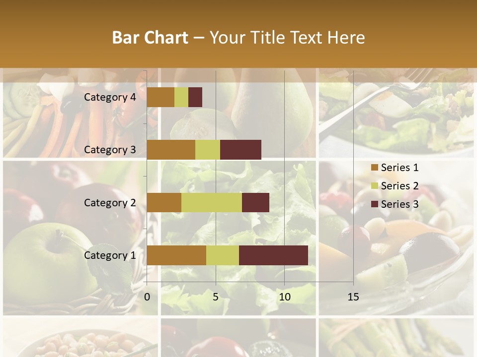 Healthy Vegetables And Fruit Food - Collage PowerPoint Template