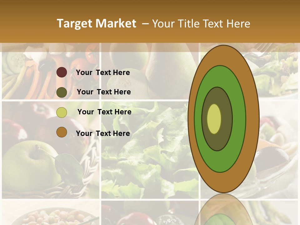 Healthy Vegetables And Fruit Food - Collage PowerPoint Template