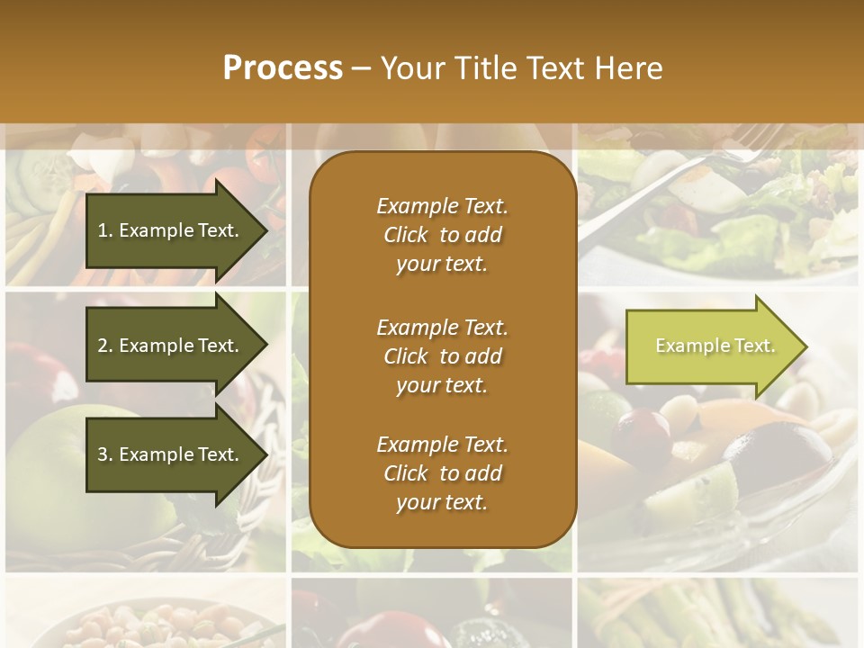 Healthy Vegetables And Fruit Food - Collage PowerPoint Template