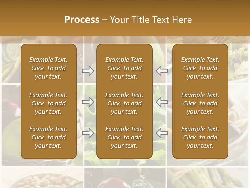 Healthy Vegetables And Fruit Food - Collage PowerPoint Template