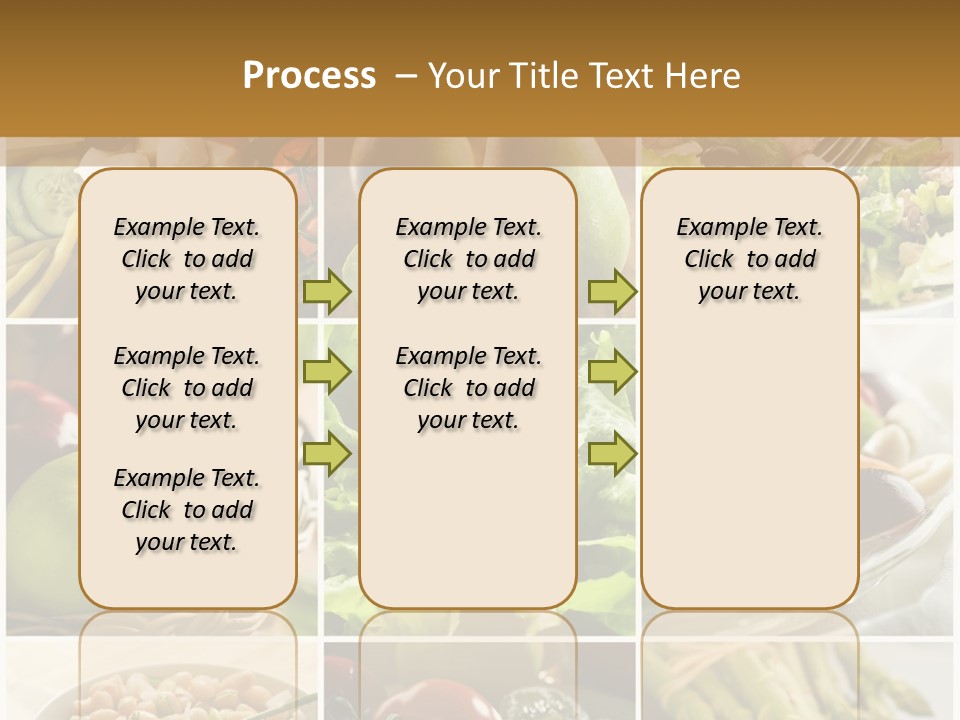 Healthy Vegetables And Fruit Food - Collage PowerPoint Template