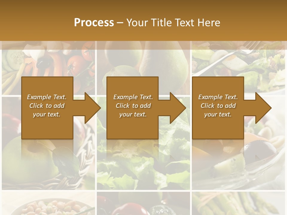 Healthy Vegetables And Fruit Food - Collage PowerPoint Template
