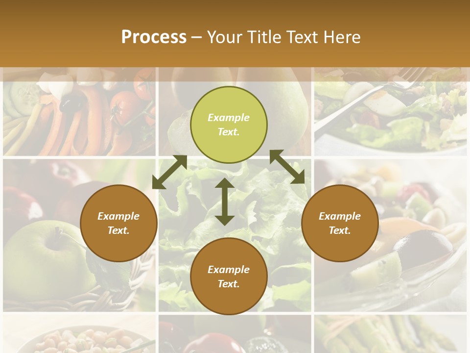 Healthy Vegetables And Fruit Food - Collage PowerPoint Template