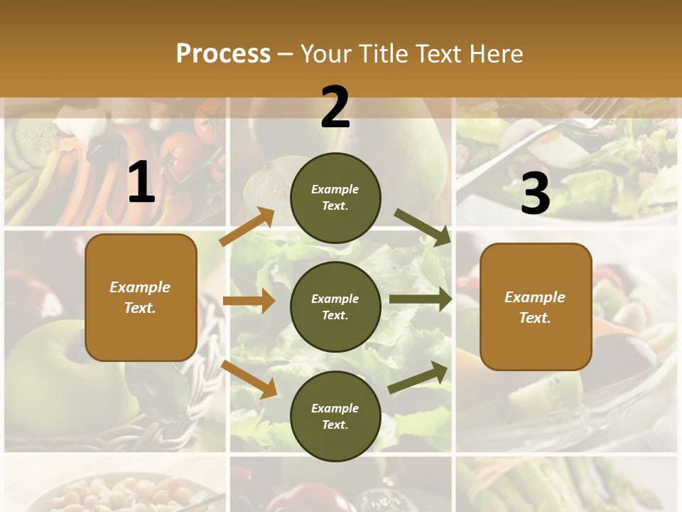 Healthy Vegetables And Fruit Food - Collage PowerPoint Template