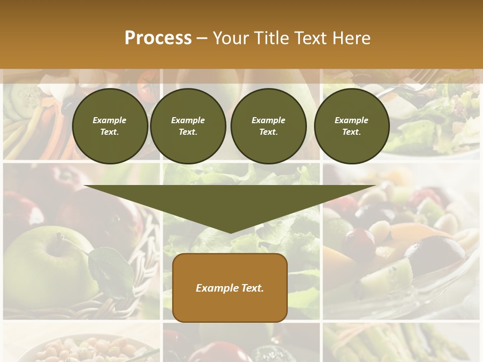 Healthy Vegetables And Fruit Food - Collage PowerPoint Template