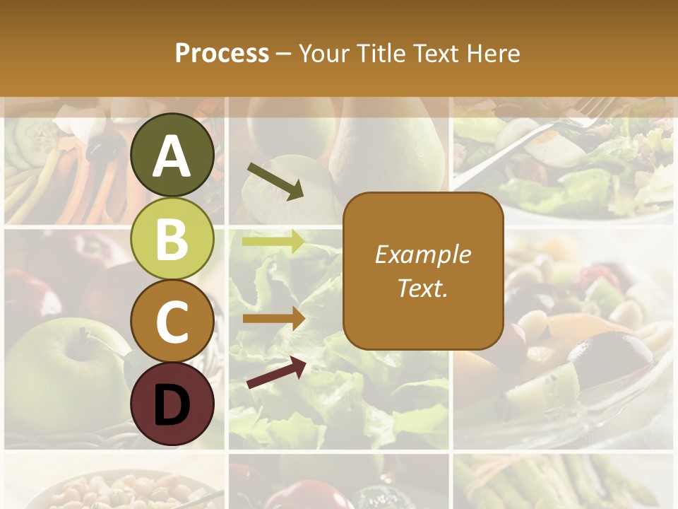 Healthy Vegetables And Fruit Food - Collage PowerPoint Template