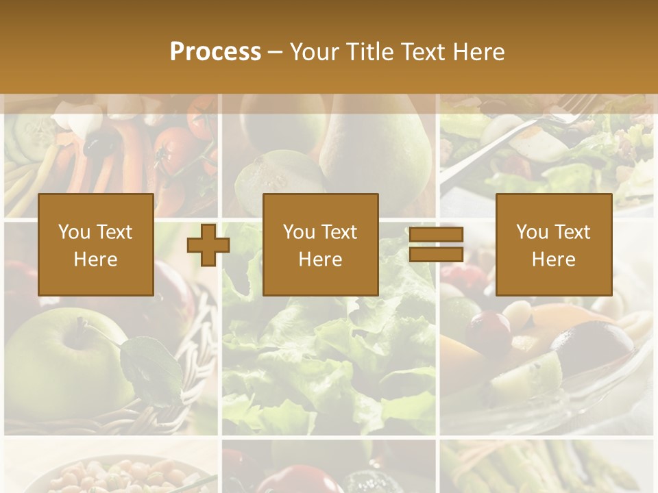 Healthy Vegetables And Fruit Food - Collage PowerPoint Template