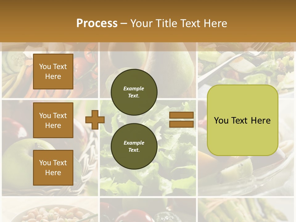 Healthy Vegetables And Fruit Food - Collage PowerPoint Template