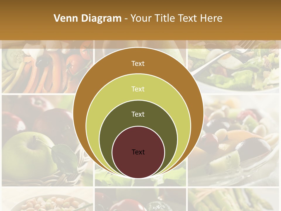 Healthy Vegetables And Fruit Food - Collage PowerPoint Template