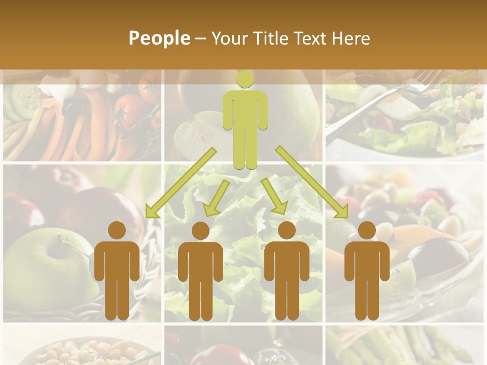 Healthy Vegetables And Fruit Food - Collage PowerPoint Template