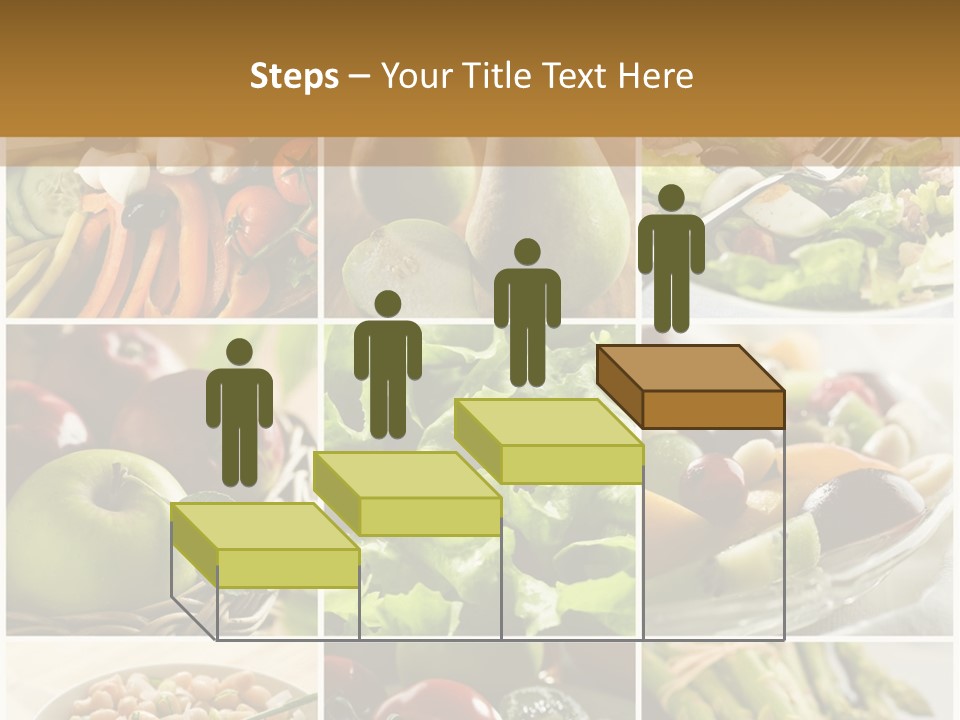 Healthy Vegetables And Fruit Food - Collage PowerPoint Template