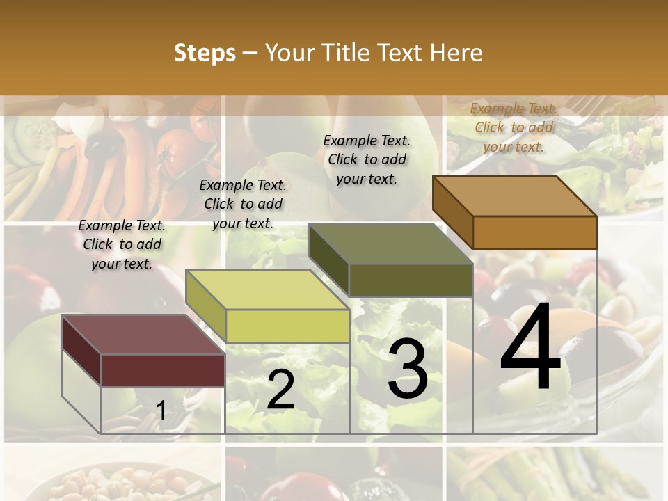 Healthy Vegetables And Fruit Food - Collage PowerPoint Template