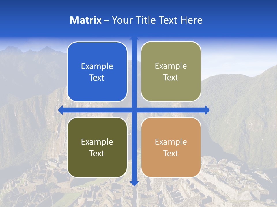 Machu Picchu In Morning Light PowerPoint Template