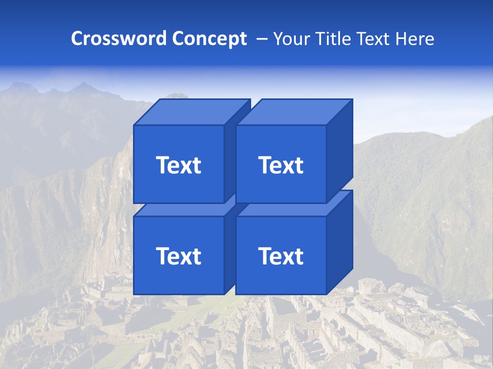 Machu Picchu In Morning Light PowerPoint Template