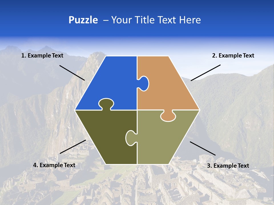 Machu Picchu In Morning Light PowerPoint Template