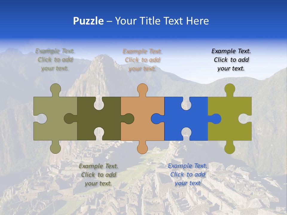 Machu Picchu In Morning Light PowerPoint Template