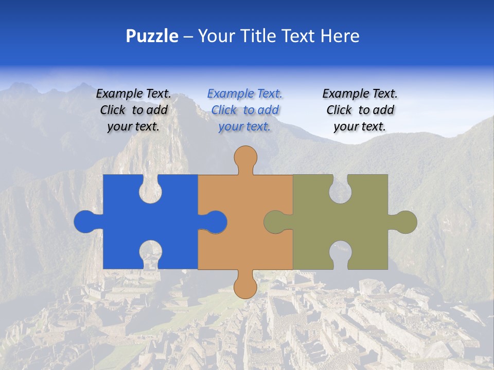 Machu Picchu In Morning Light PowerPoint Template