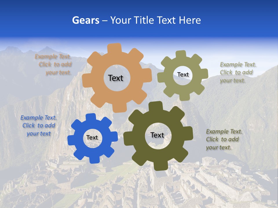 Machu Picchu In Morning Light PowerPoint Template