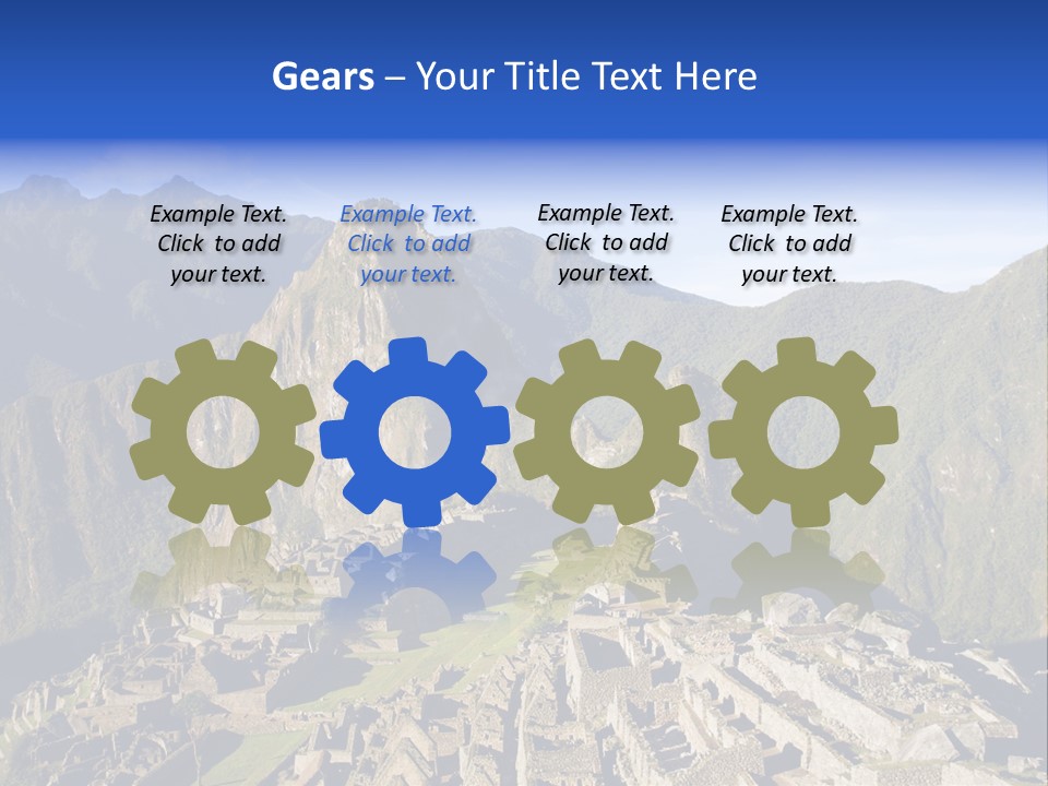 Machu Picchu In Morning Light PowerPoint Template