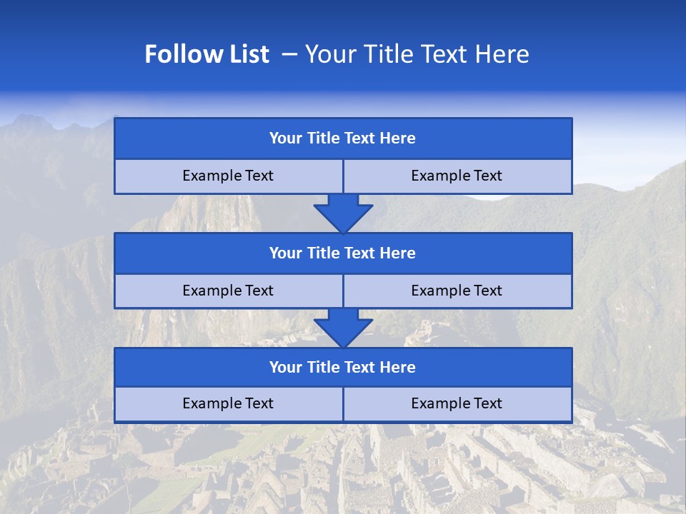 Machu Picchu In Morning Light PowerPoint Template