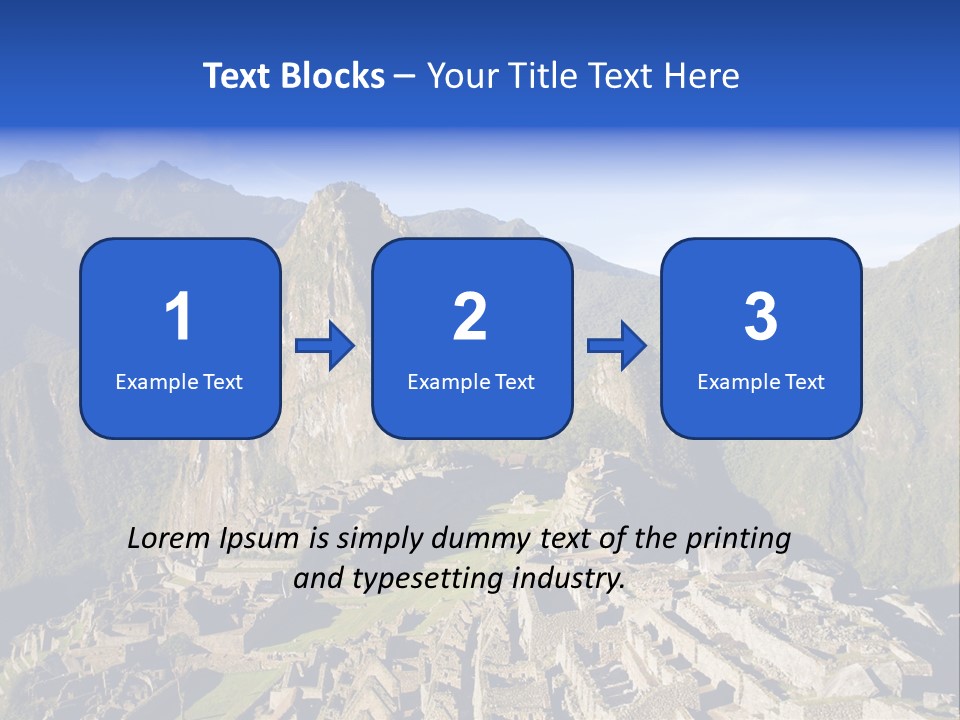 Machu Picchu In Morning Light PowerPoint Template